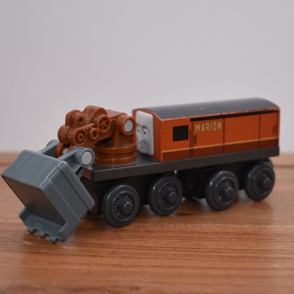 MARION STEAMSHOVEL - Thomas & Friends Wooden Railway Mattel 2012 Train Tank - Picture 2 of 7
